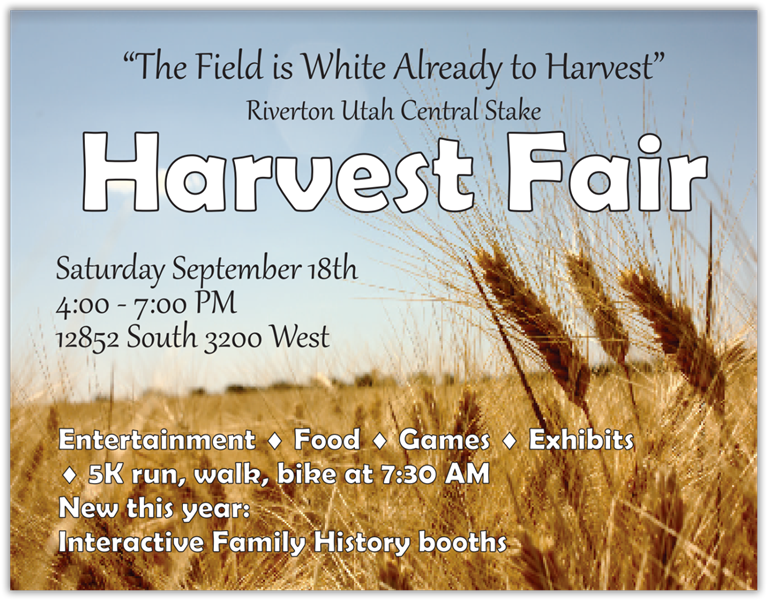 Harvest Fair 2021 - The Field is White Already to Harvest
